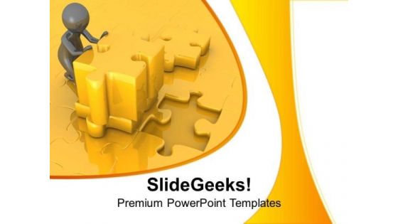 Find Important Puzzle Part For Business PowerPoint Templates Ppt Backgrounds For Slides 0713