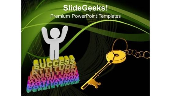 Find Out The Key Of Success PowerPoint Templates Ppt Backgrounds For Slides 0513