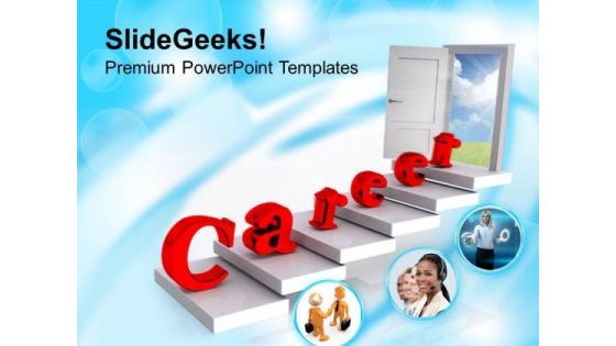 Find Right Door Focus On Career PowerPoint Templates Ppt Backgrounds For Slides 0513