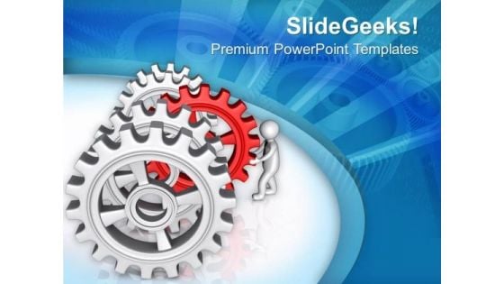 Find Right Gear Of Marketing Process PowerPoint Templates Ppt Backgrounds For Slides 0613