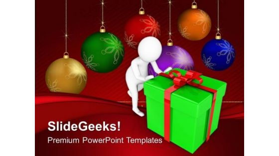 Find Some Good Gifts For Christmas PowerPoint Templates Ppt Backgrounds For Slides 0713