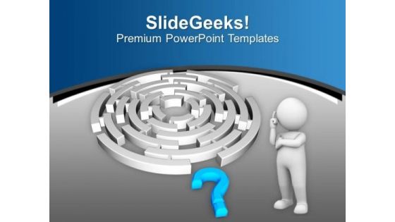 Find The Exact Path PowerPoint Templates Ppt Backgrounds For Slides 0513