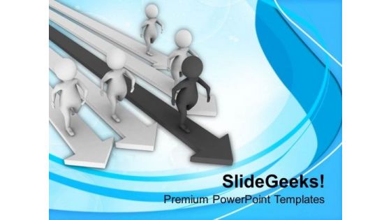 Find The Path And Become Leader PowerPoint Templates Ppt Backgrounds For Slides 0613