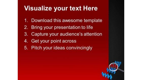 Find The Right Candidate For Team Making PowerPoint Templates Ppt Backgrounds For Slides 0613