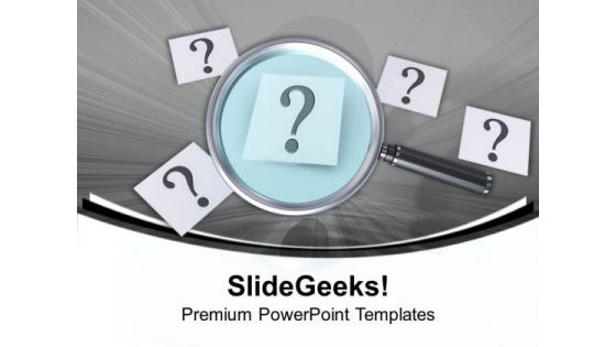 Find The Right Cause Of Problem PowerPoint Templates Ppt Backgrounds For Slides 0613