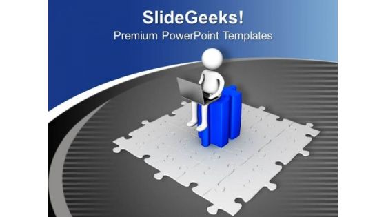 Find The Right Part Of Puzzle PowerPoint Templates Ppt Backgrounds For Slides 0613