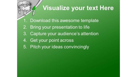 Find The Right Piece Of Solution PowerPoint Templates Ppt Backgrounds For Slides 0413