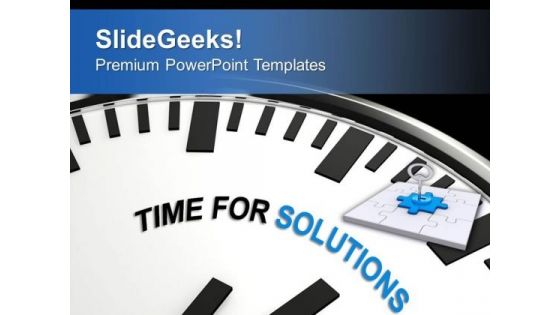 Find The Right Time For Solution PowerPoint Templates Ppt Backgrounds For Slides 0513