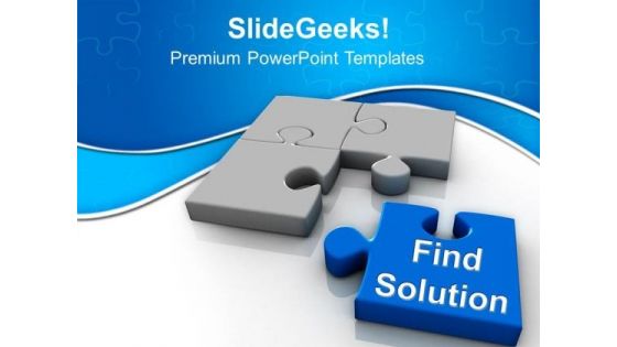 Find The Solution Business Concept PowerPoint Templates Ppt Backgrounds For Slides 0313