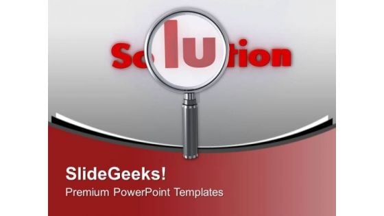 Find The Solution For Problem PowerPoint Templates Ppt Backgrounds For Slides 0513