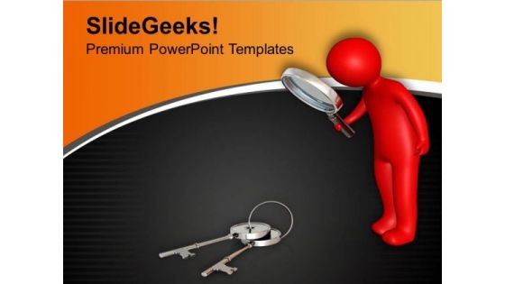 Find The Solution Key PowerPoint Templates Ppt Backgrounds For Slides 0613