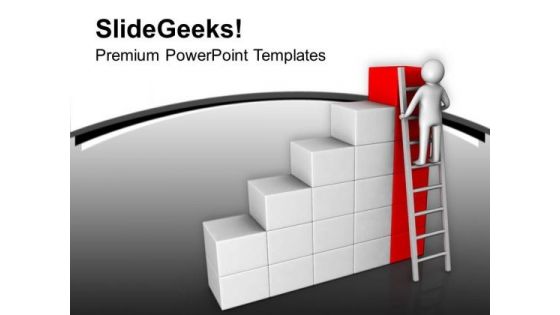 Find The Top Level In Business With Right Way PowerPoint Templates Ppt Backgrounds For Slides 0713