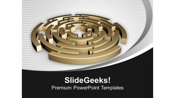 Find Way To Come Out From Problem PowerPoint Templates Ppt Backgrounds For Slides 0413