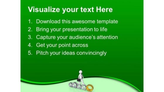 Find Your Goal With Geared Process PowerPoint Templates Ppt Backgrounds For Slides 0713