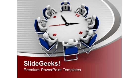 Finish Your Team Meetings On Time PowerPoint Templates Ppt Backgrounds For Slides 0713