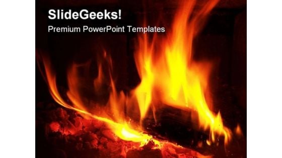 Fire Abstract PowerPoint Templates And PowerPoint Backgrounds 0411