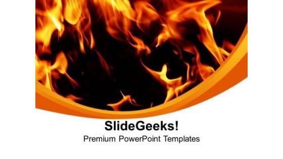 Fire Flames Abstract PowerPoint Templates Ppt Backgrounds For Slides 0213