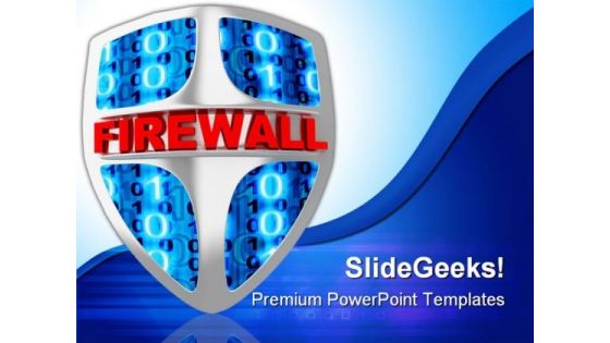 Fire Wall Technology PowerPoint Themes And PowerPoint Slides 0211