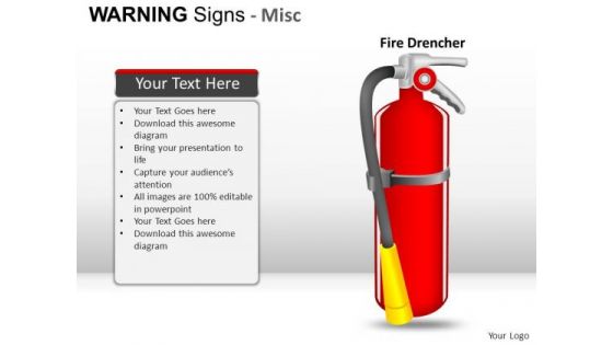 Fireprotection Warning Signs PowerPoint Slides And Ppt Diagram Templates