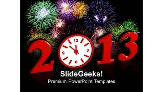 Fireworks And New Year Arrival Events PowerPoint Templates Ppt Background For Slides 1112