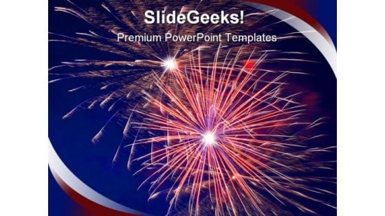 Fireworks Festival PowerPoint Background And Template 1210