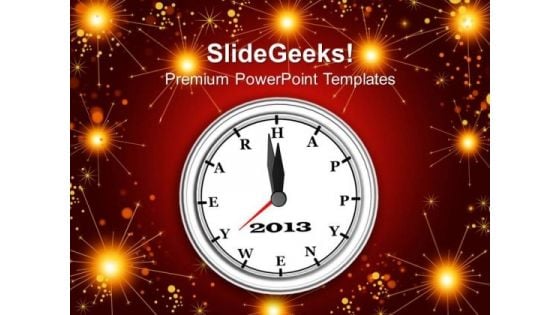 Fireworks In The Night 2013 Clock Festival PowerPoint Templates Ppt Backgrounds For Slides 1212 Fireworks In The Night 2013 Clock Festival PowerPoint Templates Ppt Backgrounds For Slides 1212