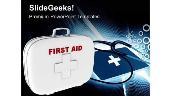 First Aid Box Medical Symbol PowerPoint Templates Ppt Backgrounds For Slides 0513