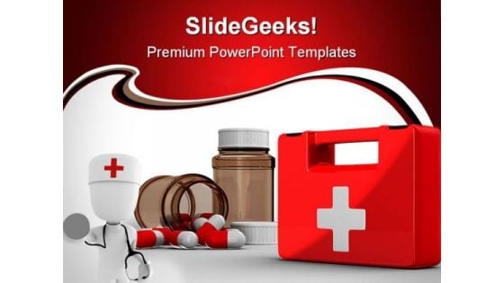 First Aid Kit Medical PowerPoint Templates And PowerPoint Backgrounds 0211