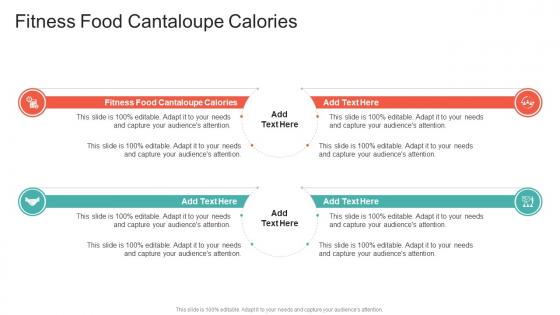 Fitness Food Cantaloupe Calories In Powerpoint And Google Slides Cpb