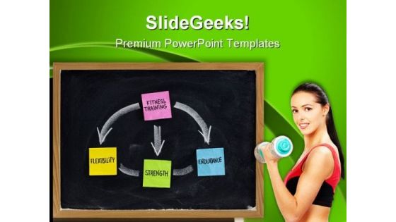 Fitness Training Concept Health PowerPoint Templates And PowerPoint Backgrounds 0711