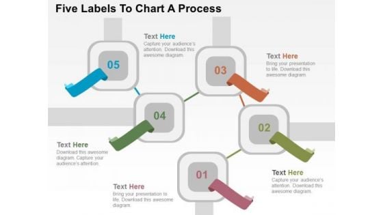 Five Labels To Chart A Process PowerPoint Templates