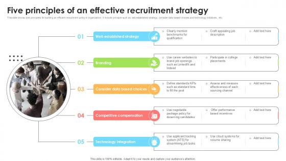 Five Principles Of An Effective Employee Attraction And Competency Ppt Sample
