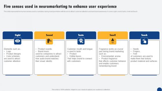 Five Senses Used In Neuromarketing To Enhance User Driven Digital Marketing Elements Pdf