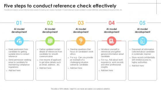 Five Steps To Conduct Reference Employee Attraction And Competency Ppt Presentation Five Steps To Conduct Reference Employee Attraction And Competency Ppt Presentation