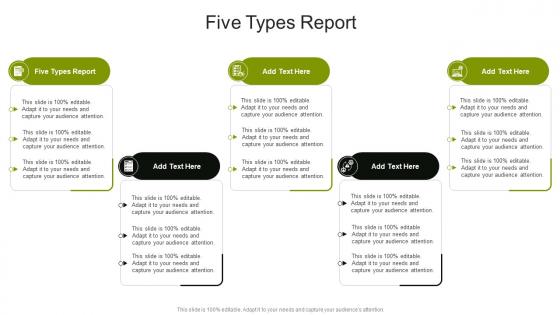 Five Types Report In Powerpoint And Google Slides Cpb