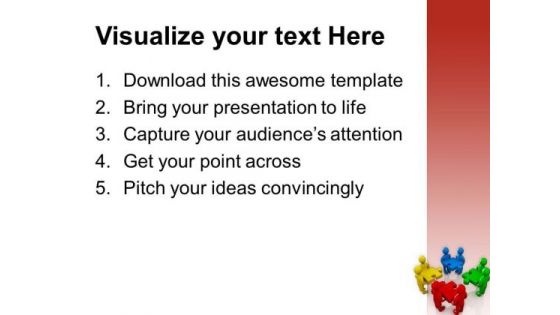 Fix Problem With Team Support PowerPoint Templates Ppt Backgrounds For Slides 0613