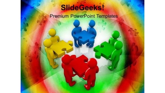 Fix Problem With Team Support PowerPoint Templates Ppt Backgrounds For Slides 0613