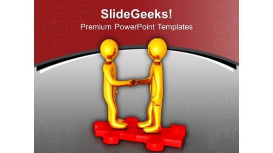 Fix Puzzle And Make A Relation PowerPoint Templates Ppt Backgrounds For Slides 0613