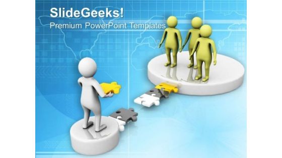 Fix The Bridge With Unique Solution PowerPoint Templates Ppt Backgrounds For Slides 0613