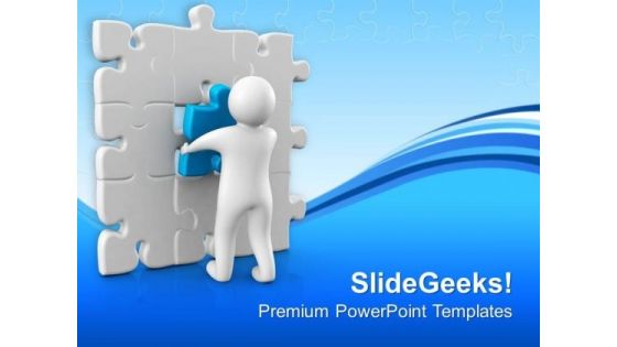 Fix The Problem With Suitable Solution PowerPoint Templates Ppt Backgrounds For Slides 0613