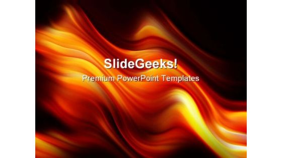 Flame Waves Abstract PowerPoint Templates And PowerPoint Backgrounds 0311