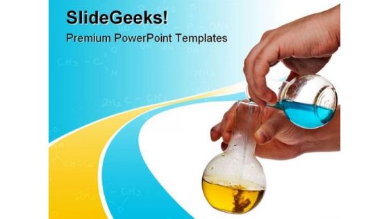 Flasks Science Medical PowerPoint Templates And PowerPoint Backgrounds 0411