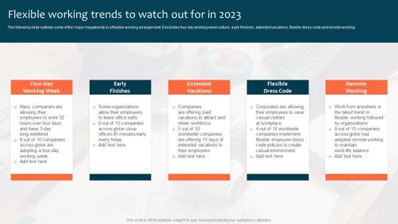Flexible Working Trends To Watch Out For In 2023 Optimizing Staff Retention Rate Designs Pdf