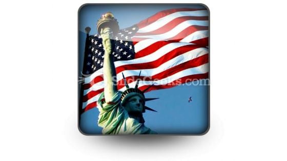 Flight To Liberty PowerPoint Icon S