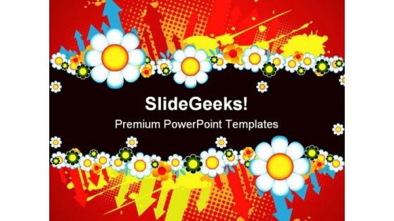 Floral Abstract Background PowerPoint Themes And PowerPoint Slides 0511