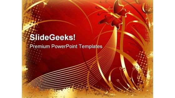 Floral Abstract Background PowerPoint Themes And PowerPoint Slides 0711