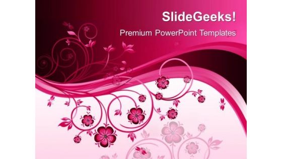 Floral Abstract Beauty PowerPoint Templates And PowerPoint Themes 0512