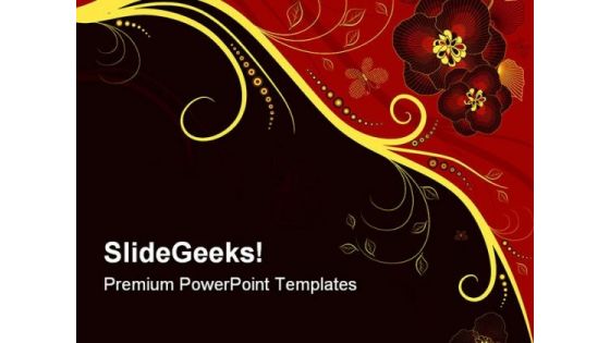 Floral Abstract PowerPoint Templates And PowerPoint Backgrounds 0311