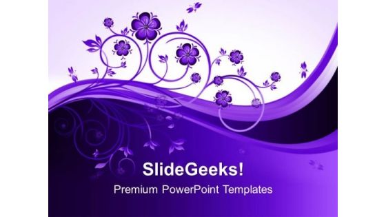Floral Abstract PowerPoint Templates And PowerPoint Themes 0412