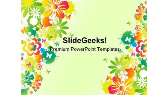 Floral Background Design PowerPoint Templates And PowerPoint Backgrounds 0411
